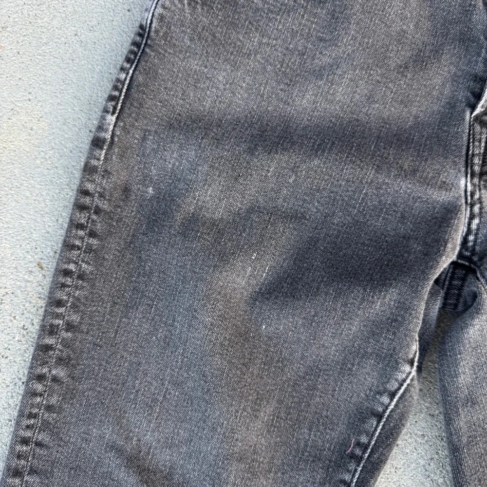 American Eagle Slim Straight Jeans Mens 31x32 Washed Black Denim Pants